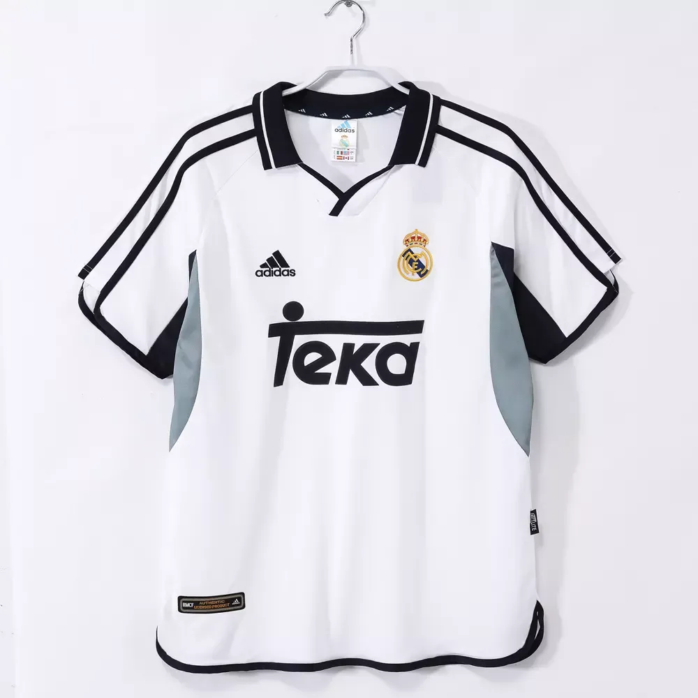 Real Madrid Jersey 2000-01 Home – Retro F...