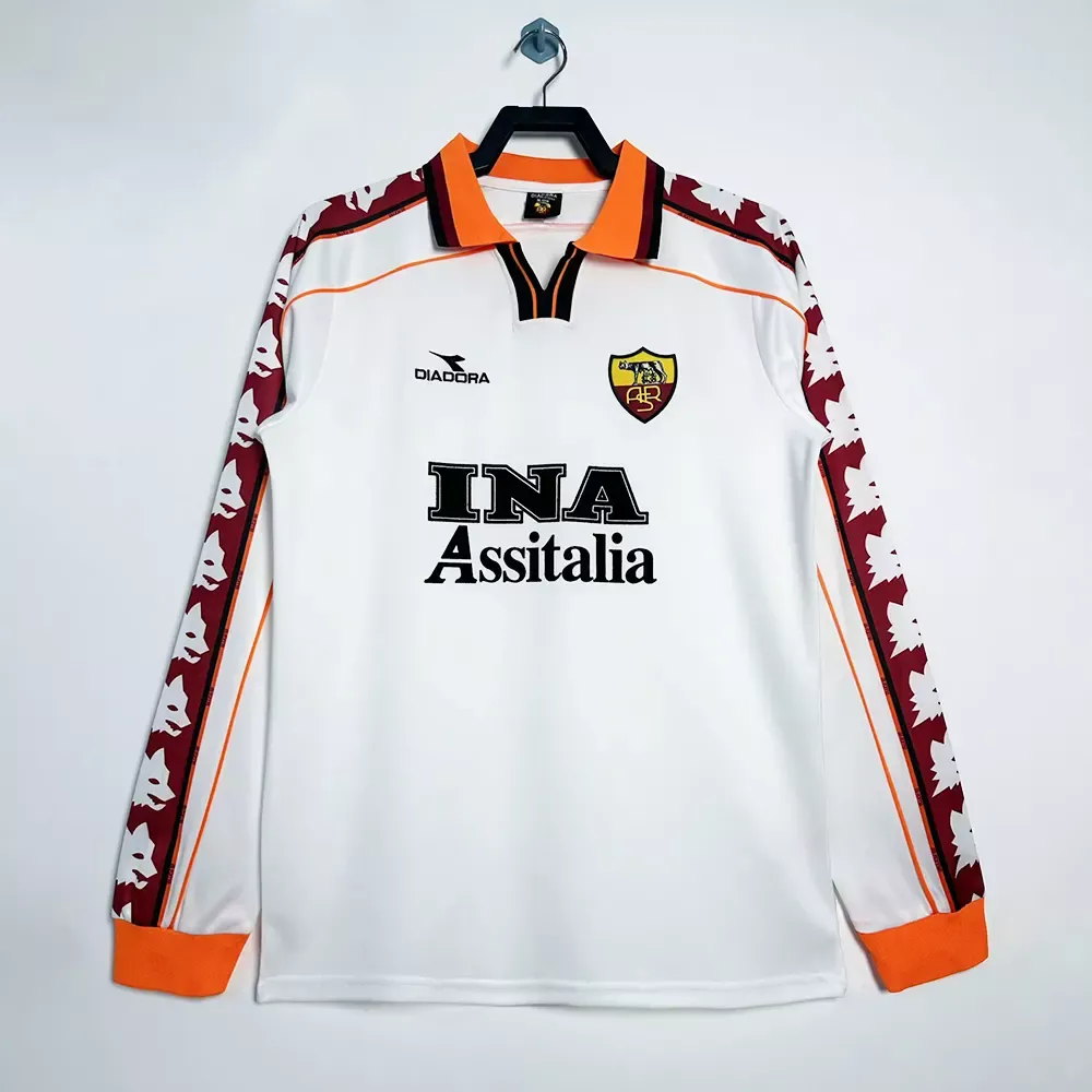 Roma Football Shirt 1998-99 Long Sleeve Retro |...