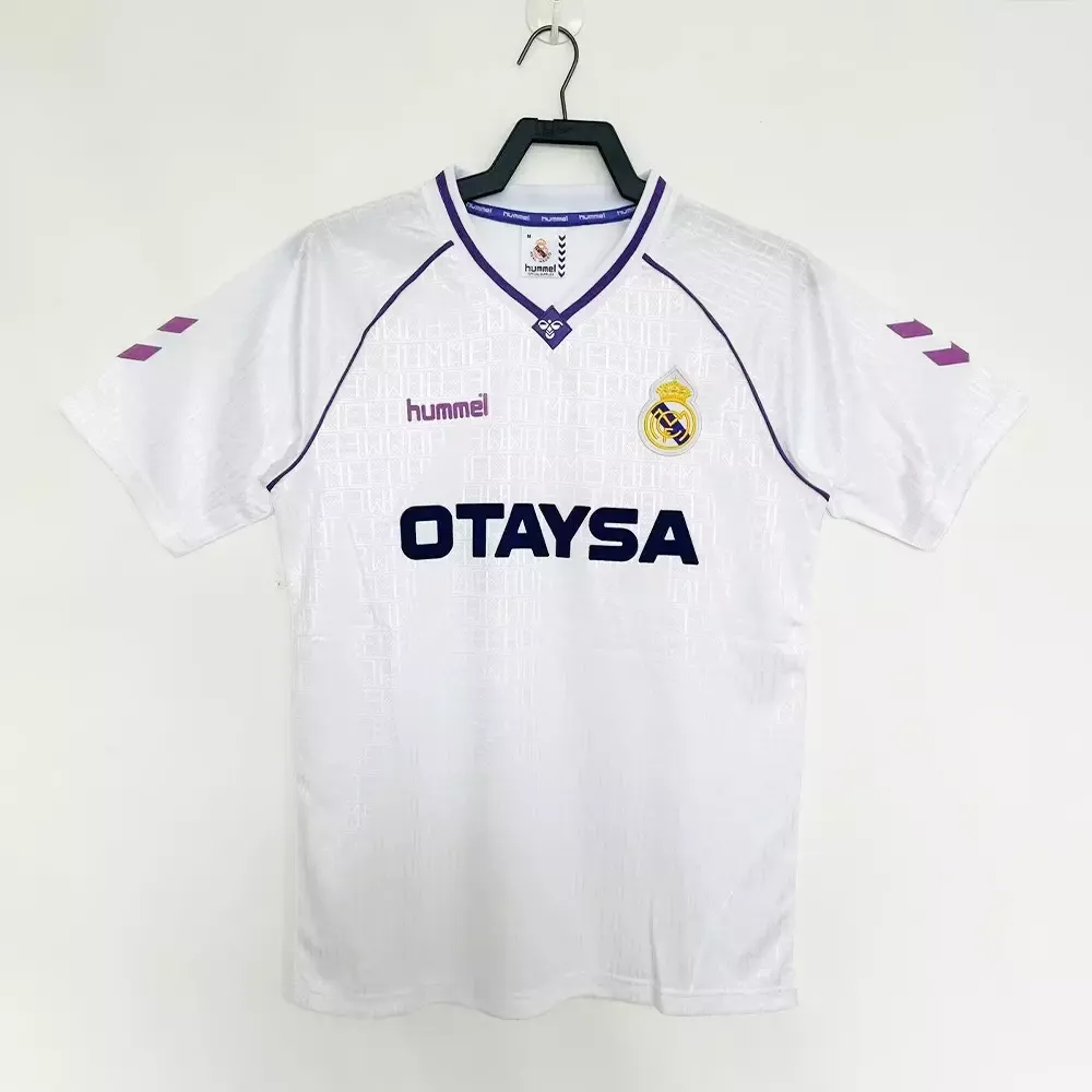 Real Madrid Jersey 1990-92 Home – Retro F...