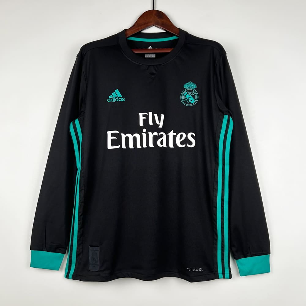 2017/18 Real Madrid Jersey – Away Long Sl...