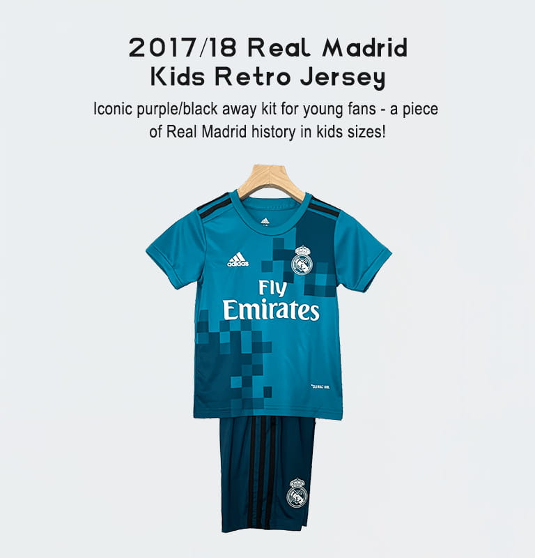 2017/18 Real Madrid Kids 
Retro Jersey
