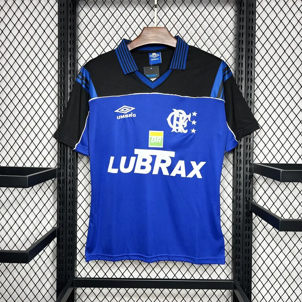 Flamengo 1999 Blue Goalkeeper Retro Football Sh...